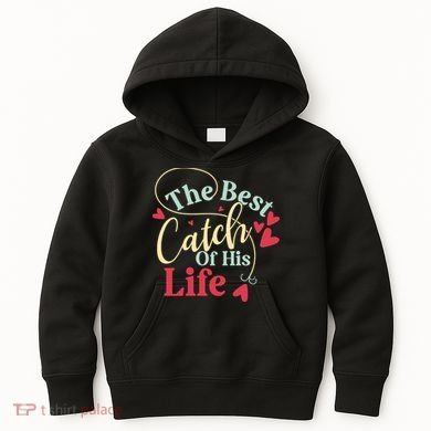 One Lucky Fisherman Matching Couples Kids Hoodie