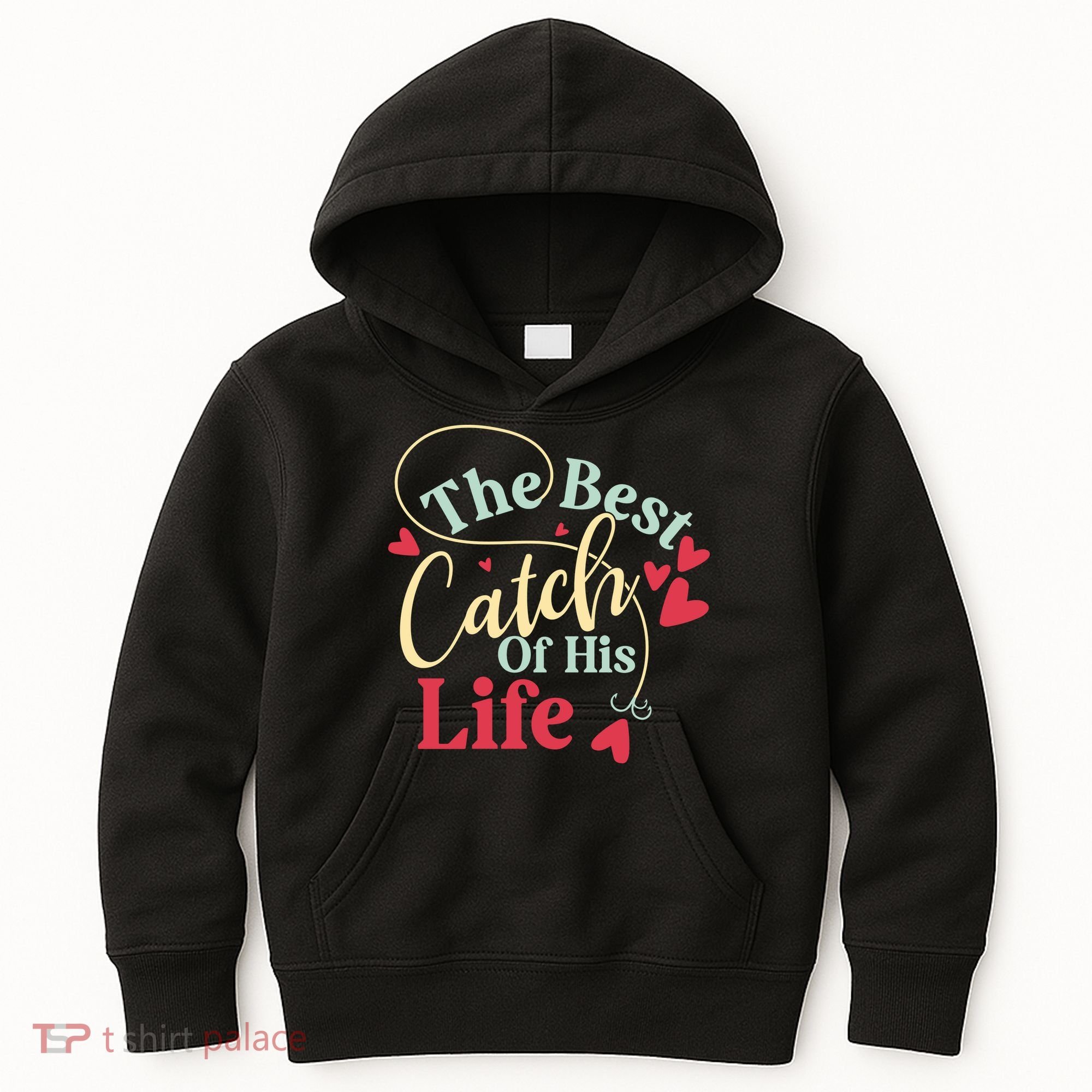 One Lucky Fisherman Matching Couples Kids Hoodie