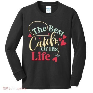 One Lucky Fisherman Matching Couples Kids Long Sleeve Shirt