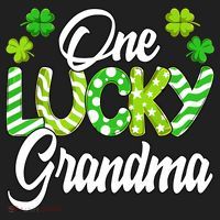 One Lucky Grandma Shamrock Irish Grandma St Patricks Day Women's Sweatshirt thumb 2