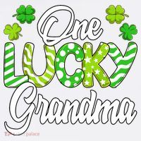 One Lucky Grandma Shamrock Irish Grandma St Patricks Day Hoodie thumb 2