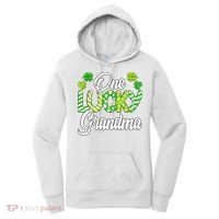 One Lucky Grandma Shamrock Irish Grandma St Patricks Day Women's Hoodie thumb 0
