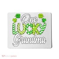 One Lucky Grandma Shamrock Irish Grandma St Patricks Day Mousepad thumb 0