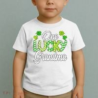 One Lucky Grandma Shamrock Irish Grandma St Patricks Day Toddler T-Shirt thumb 2
