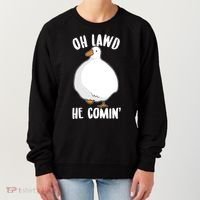 Oh Lawd He Comin Thicc Goose Meme Women's Sweatshirt thumb 0