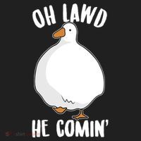 Oh Lawd He Comin Thicc Goose Meme Women's Sweatshirt thumb 2