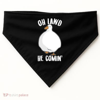 Oh Lawd He Comin Thicc Goose Meme USA-Made Doggie Bandana