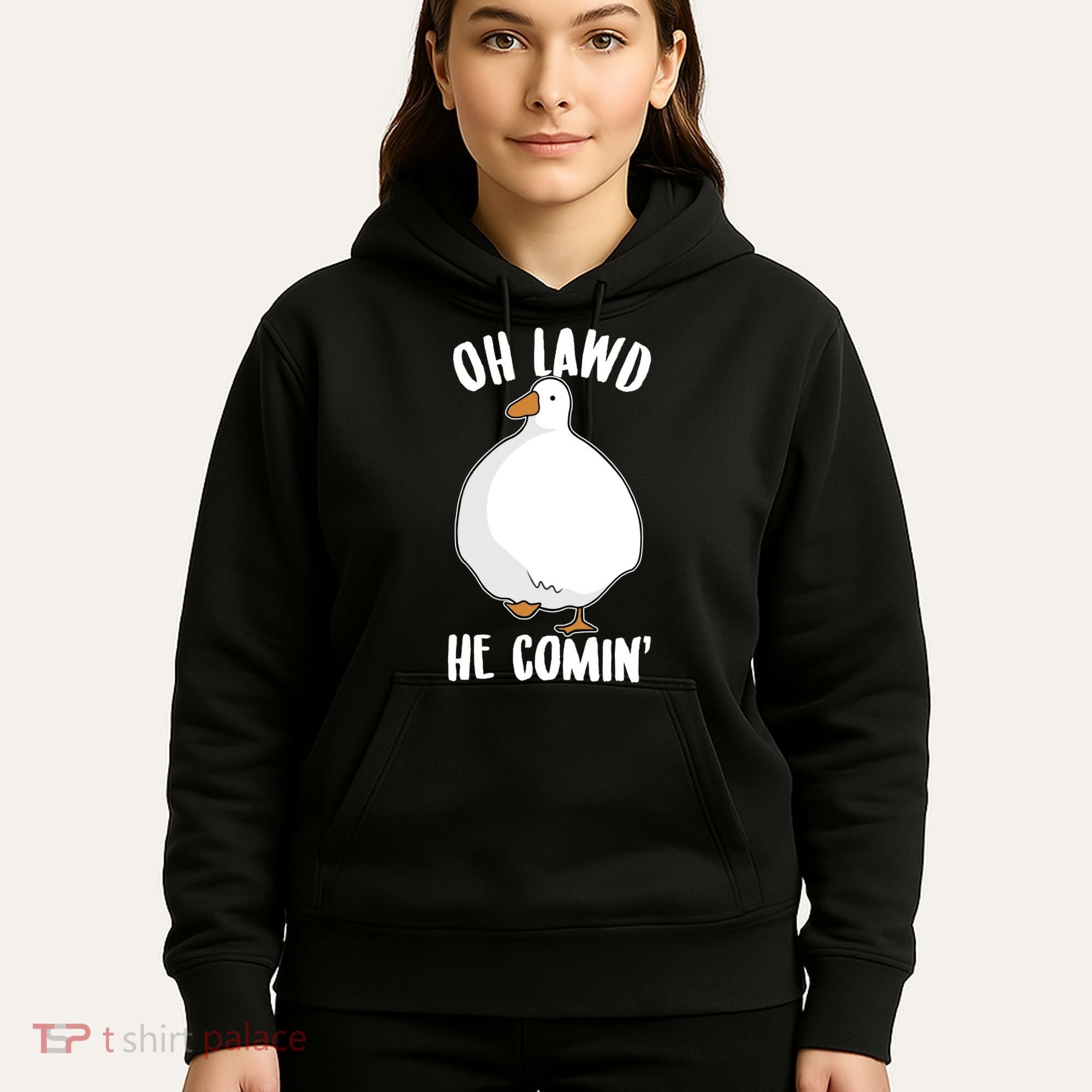 Oh Lawd He Comin Thicc Goose Meme Hoodie