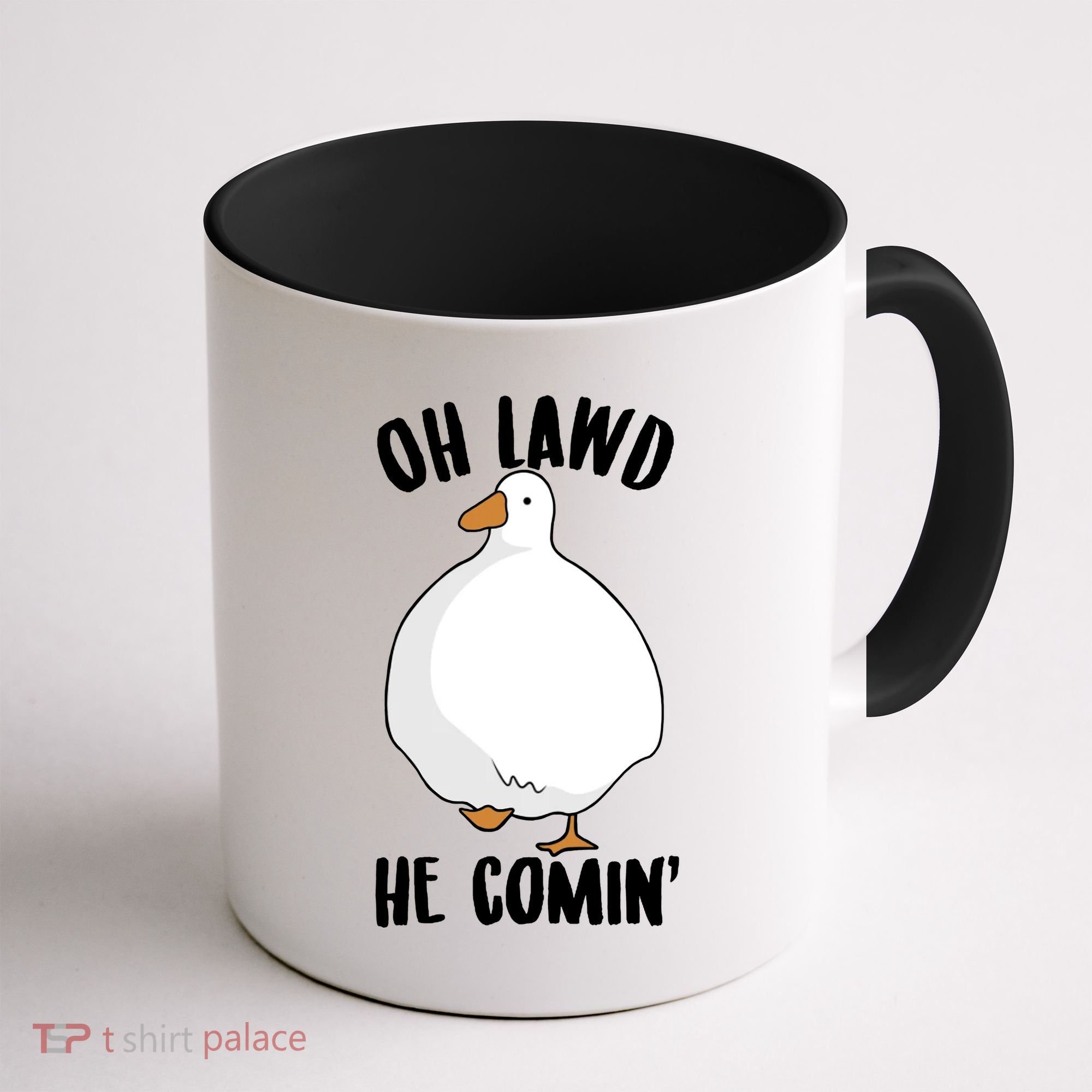 Oh Lawd He Comin Thicc Goose Meme Coffee Mug