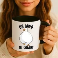 Oh Lawd He Comin Thicc Goose Meme Coffee Mug thumb 3