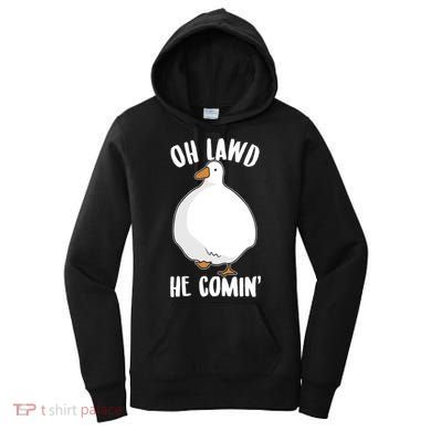 Oh Lawd He Comin Thicc Goose Meme Women's Hoodie