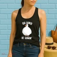 Oh Lawd He Comin Thicc Goose Meme Women's Tank Top thumb 2