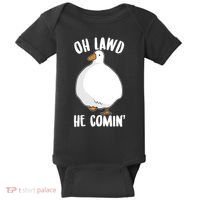 Oh Lawd He Comin Thicc Goose Meme Baby Bodysuit thumb 0