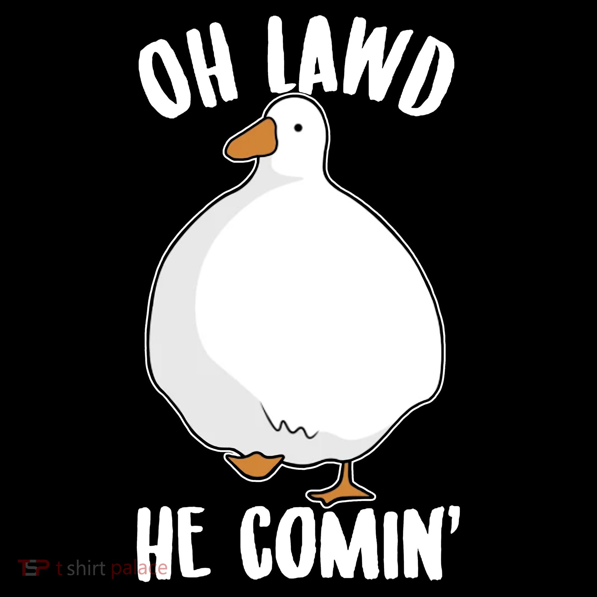 Oh Lawd He Comin Thicc Goose Meme Toddler Hoodie