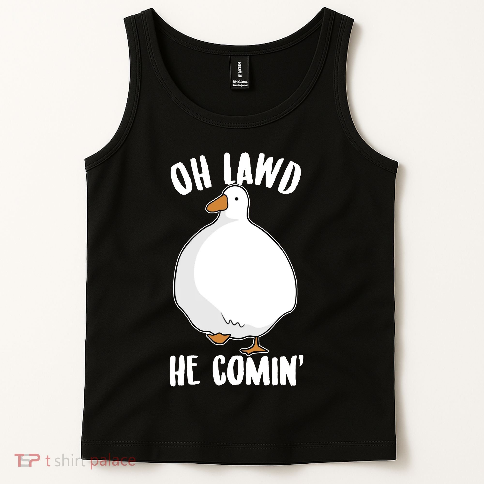 Oh Lawd He Comin Thicc Goose Meme Tank Top