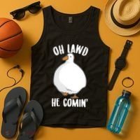 Oh Lawd He Comin Thicc Goose Meme Tank Top thumb 4