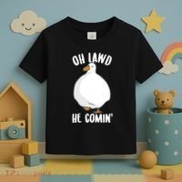 Oh Lawd He Comin Thicc Goose Meme Toddler T-Shirt thumb 3