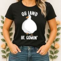 Oh Lawd He Comin Thicc Goose Meme Women's T-Shirt thumb 2