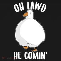 Oh Lawd He Comin Thicc Goose Meme Kids Sweatshirt thumb 2