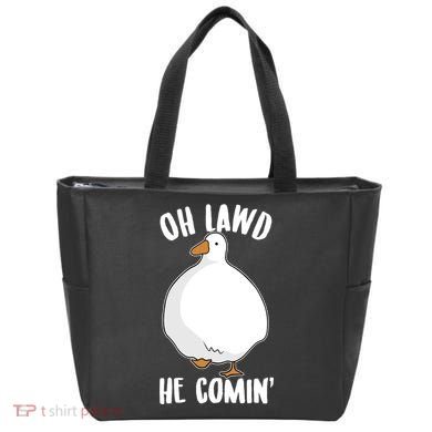 Oh Lawd He Comin Thicc Goose Meme Tote Bag