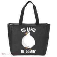 Oh Lawd He Comin Thicc Goose Meme Tote Bag thumb 0