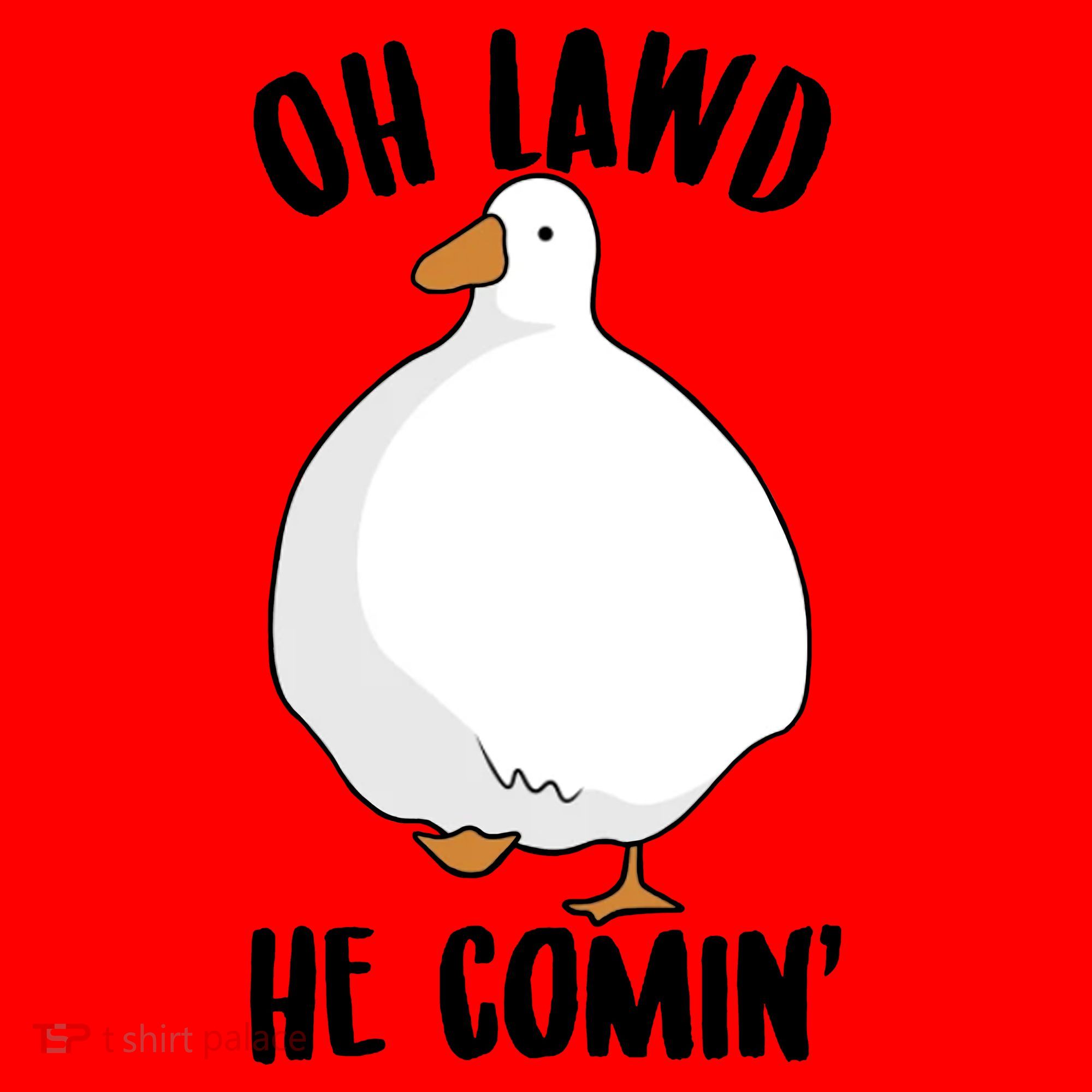 Oh Lawd He Comin Thicc Goose Meme Santa Hat