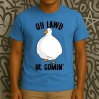 Oh Lawd He Comin Thicc Goose Meme T-Shirt thumb 3