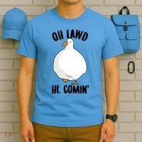 Oh Lawd He Comin Thicc Goose Meme T-Shirt thumb 5