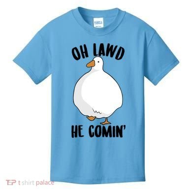 Oh Lawd He Comin Thicc Goose Meme Kids T-Shirt