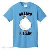 Oh Lawd He Comin Thicc Goose Meme Kids T-Shirt thumb 0