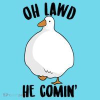 Oh Lawd He Comin Thicc Goose Meme Kids T-Shirt thumb 4