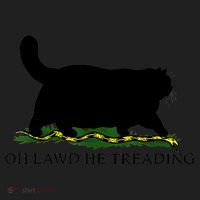 Oh Lawd He Treading Black Cat Women's Sweatshirt thumb 2