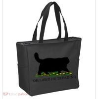 Oh Lawd He Treading Black Cat Tote Bag thumb 2