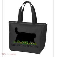Oh Lawd He Treading Black Cat Tote Bag thumb 3