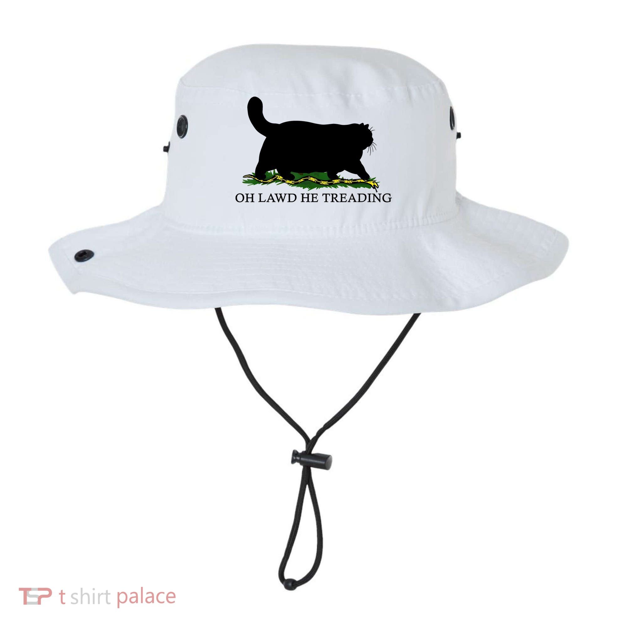 Oh Lawd He Treading Black Cat Bucket Hat