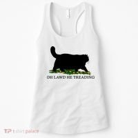 Oh Lawd He Treading Black Cat Women's Tank Top thumb 0