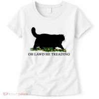 Oh Lawd He Treading Black Cat Women's T-Shirt thumb 0