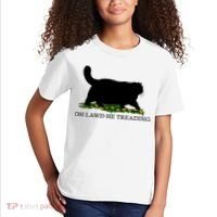 Oh Lawd He Treading Black Cat Kids T-Shirt thumb 2