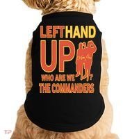 Official Left Hand Up Who Are We The Commanders Doggie Tank thumb 0