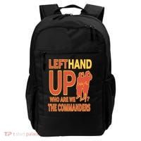 Official Left Hand Up Who Are We The Commanders Backpack thumb 0