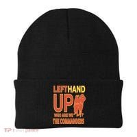 Official Left Hand Up Who Are We The Commanders Beanie thumb 0