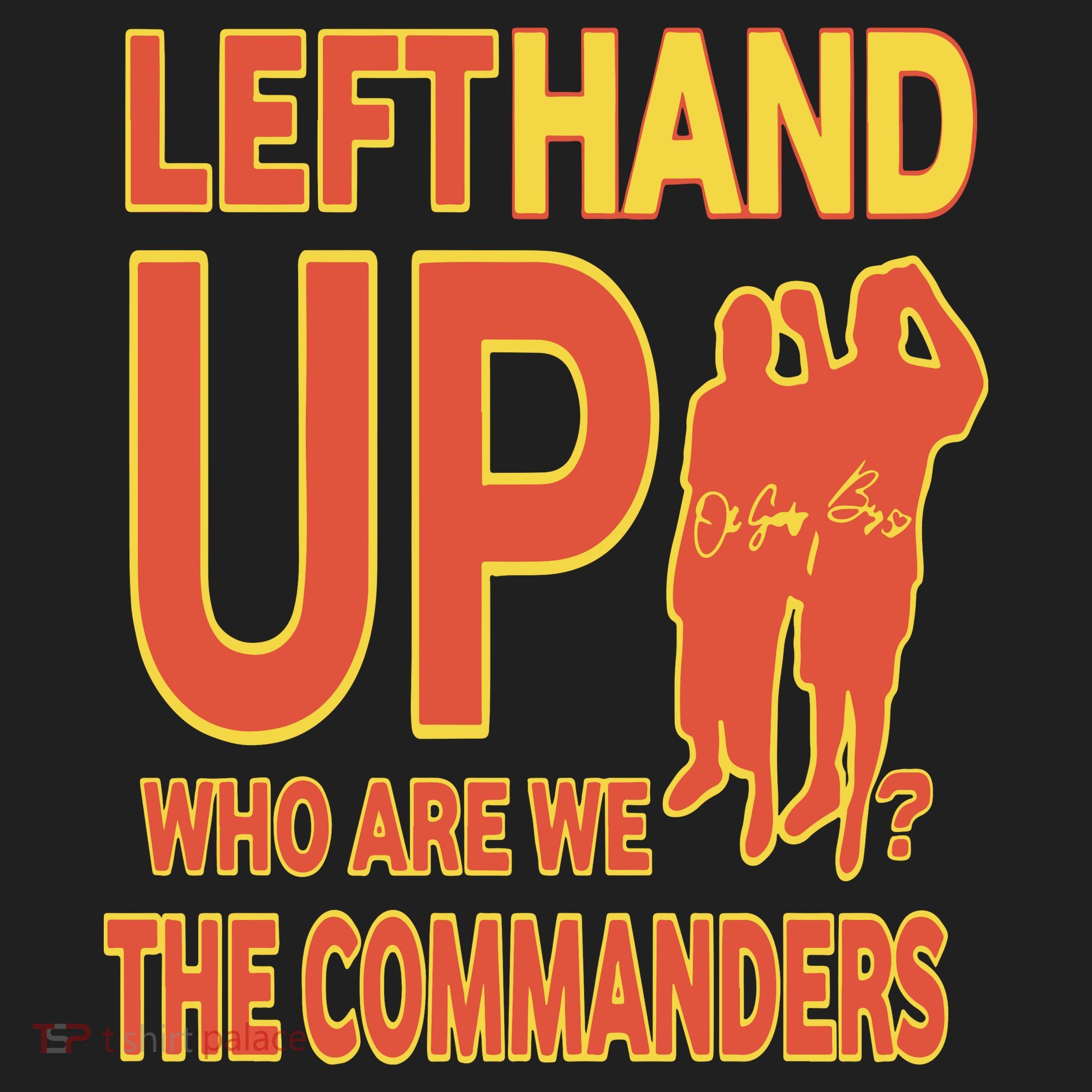 Official Left Hand Up Who Are We The Commanders Beanie