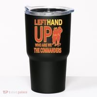 Official Left Hand Up Who Are We The Commanders Tumbler thumb 0