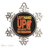 Official Left Hand Up Who Are We The Commanders Ornament thumb 0