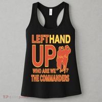 Official Left Hand Up Who Are We The Commanders Women's Tank Top thumb 3