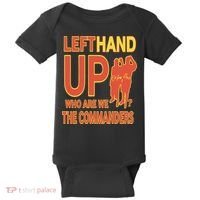 Official Left Hand Up Who Are We The Commanders Baby Bodysuit thumb 0