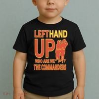 Official Left Hand Up Who Are We The Commanders Toddler T-Shirt thumb 2