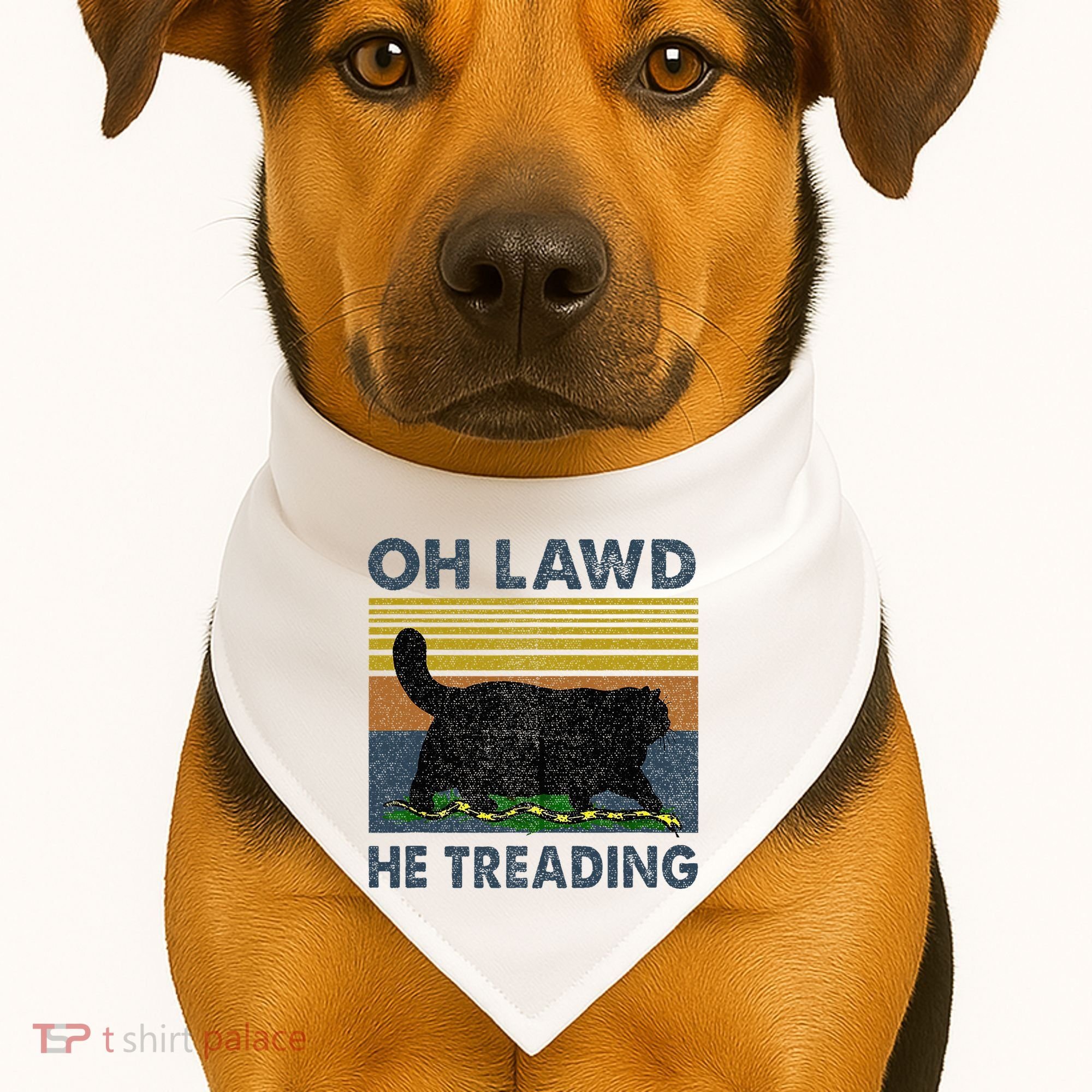 Oh Lawd He Treading USA-Made Doggie Bandana
