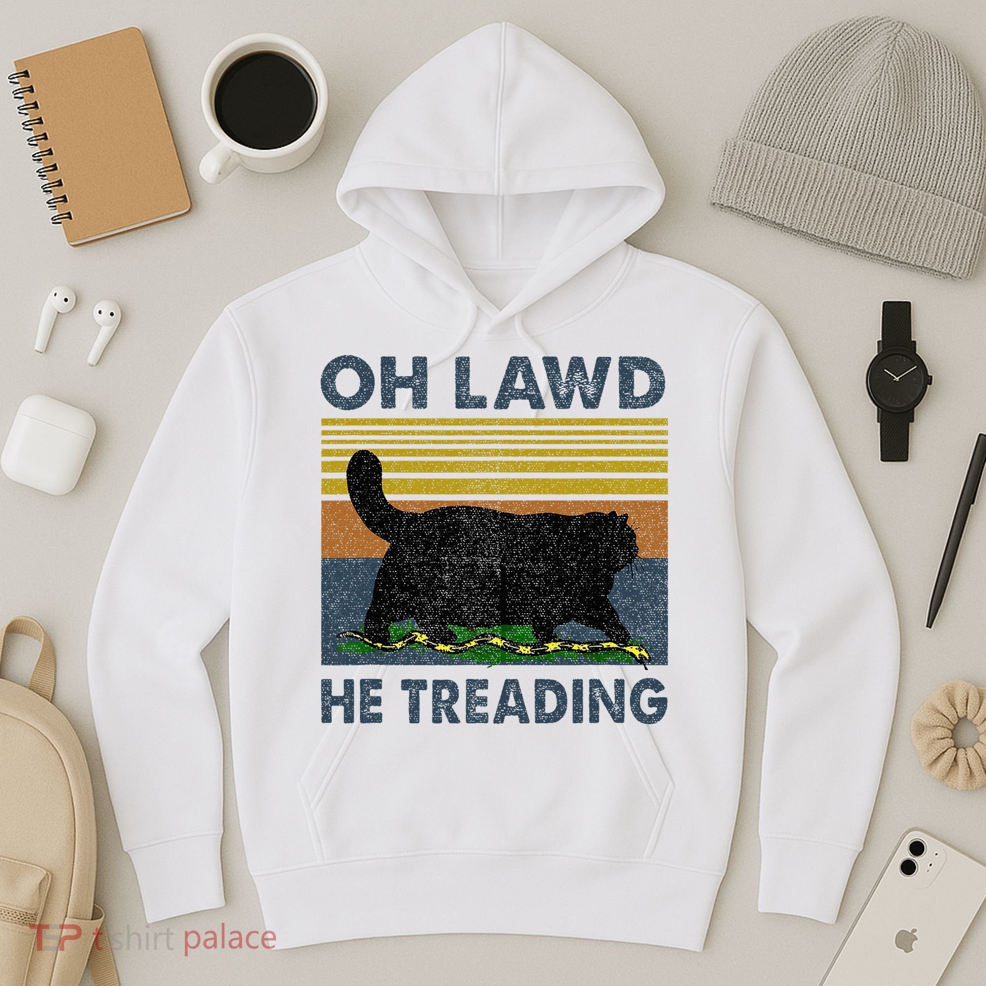 Oh Lawd He Treading Hoodie