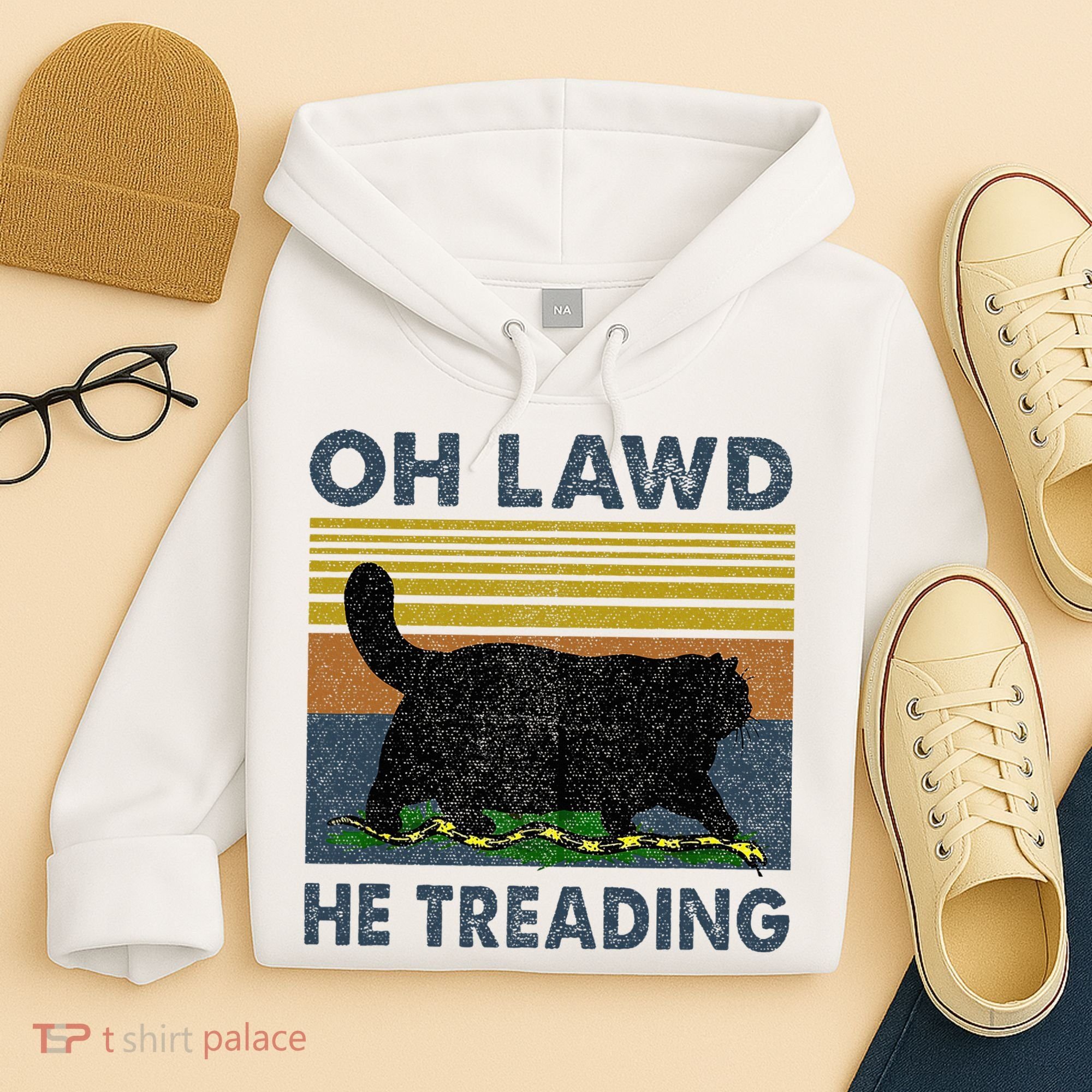 Oh Lawd He Treading Hoodie